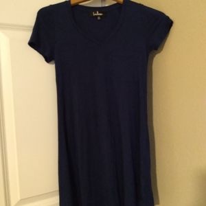 Lulus Better Together Navy Blue Shirt Dress size xs